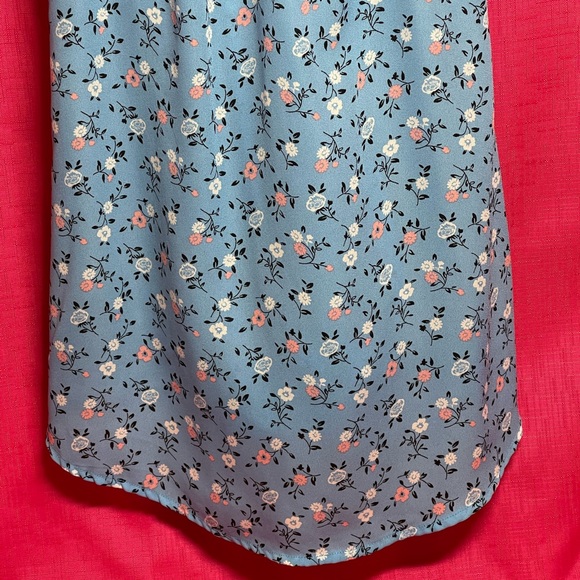 MI AMI FLORAL DRAPED HALTER TOP SIZE XS - Picture 7 of 8